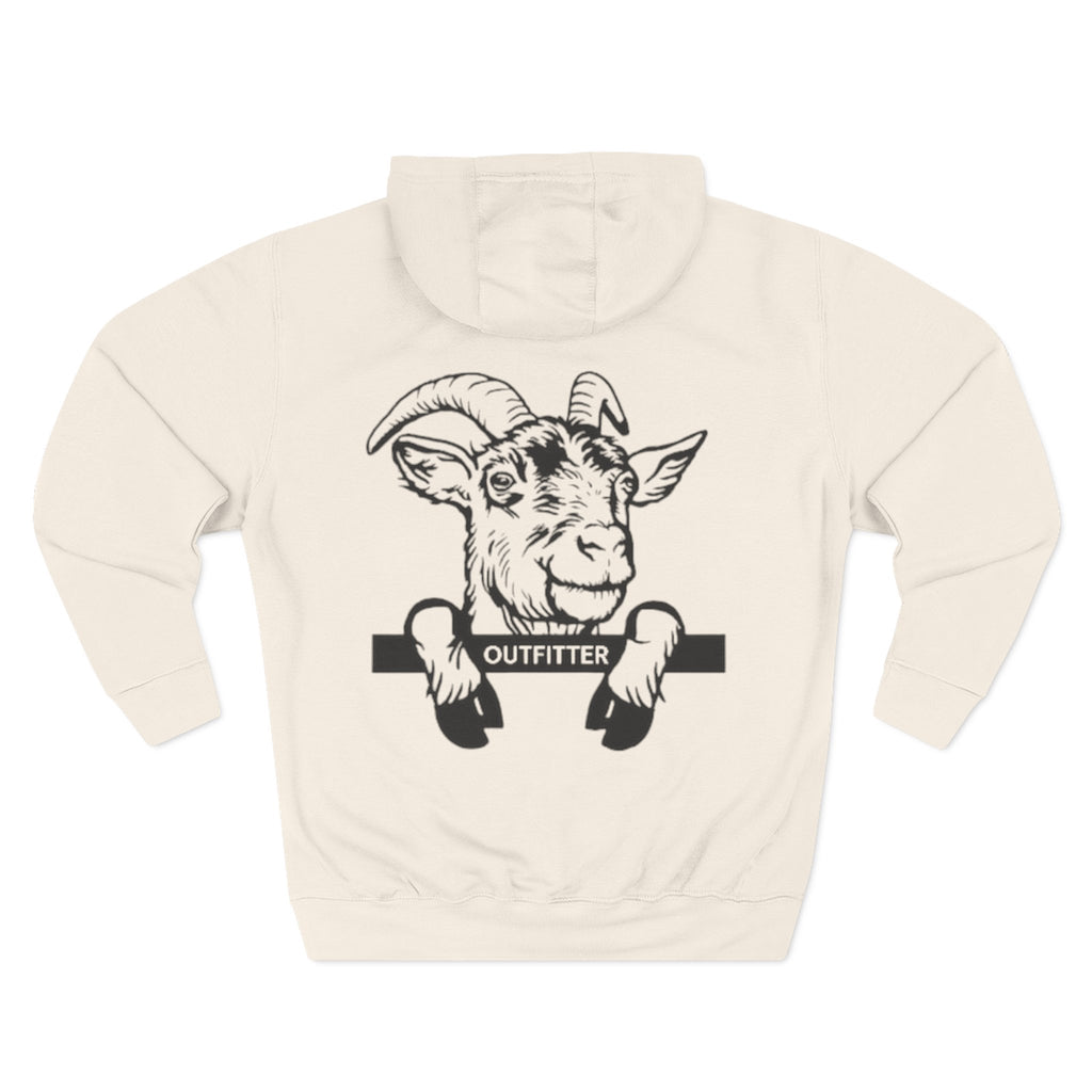 Three-Panel Fleece Hoodie