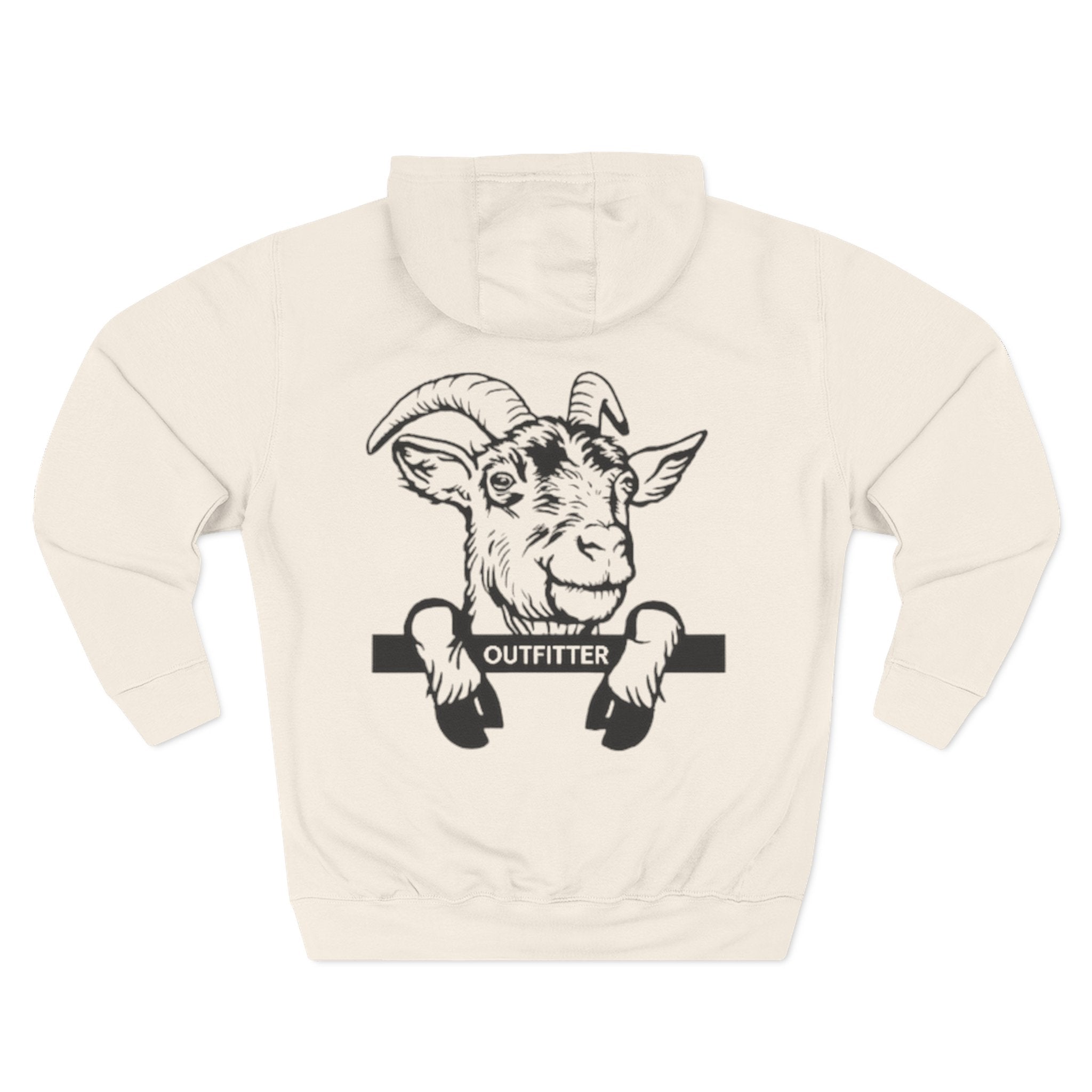 Three-Panel Fleece Hoodie