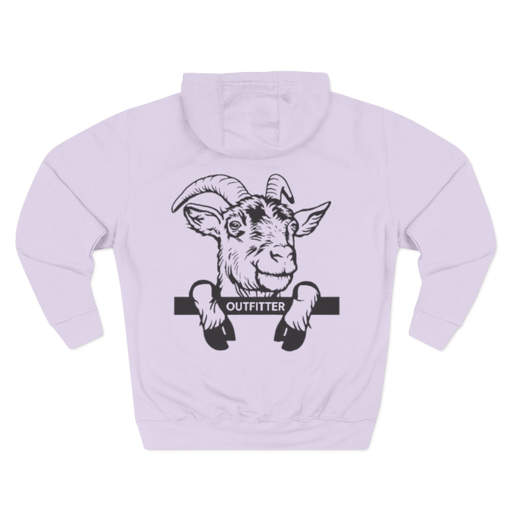 Three-Panel Fleece Hoodie