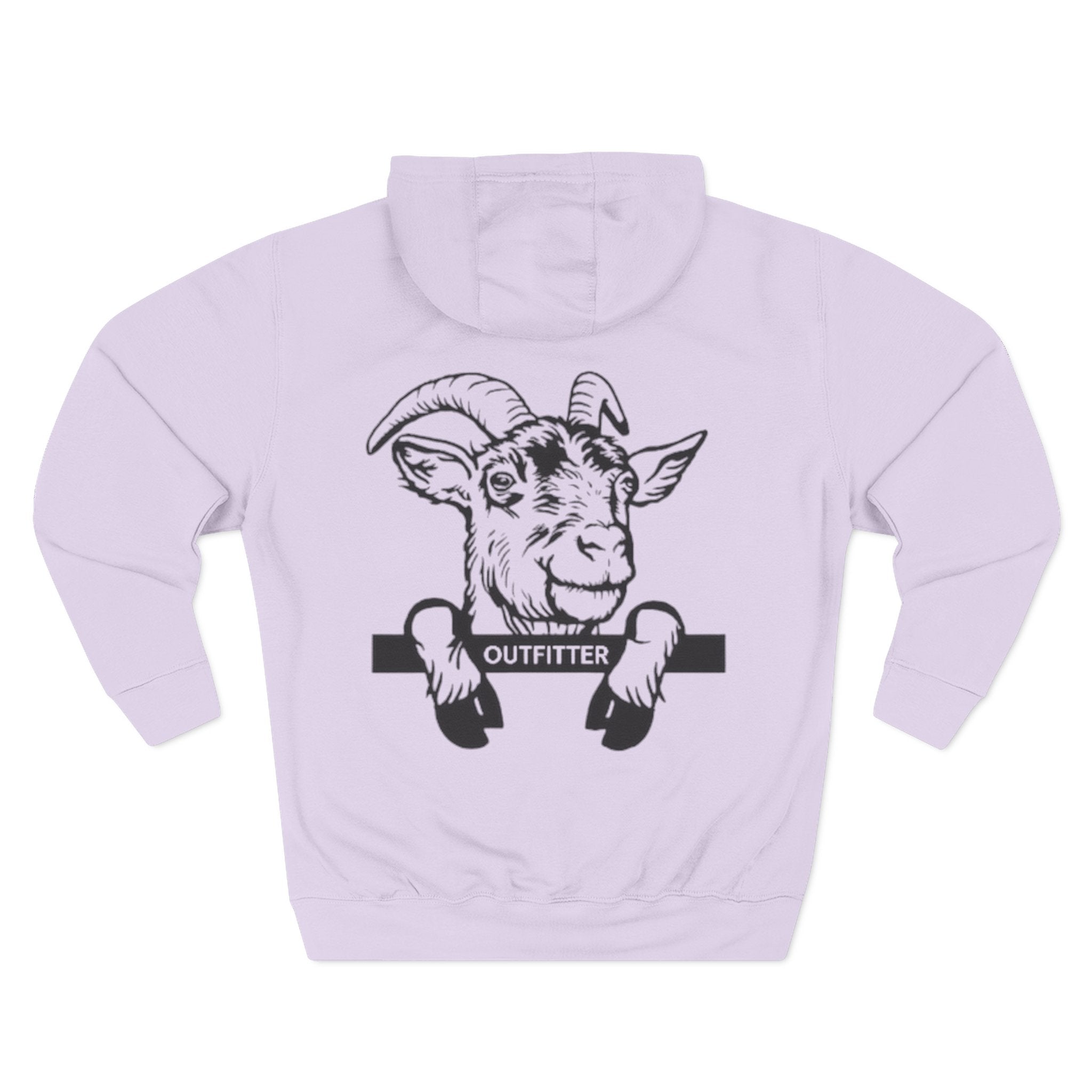 Three-Panel Fleece Hoodie