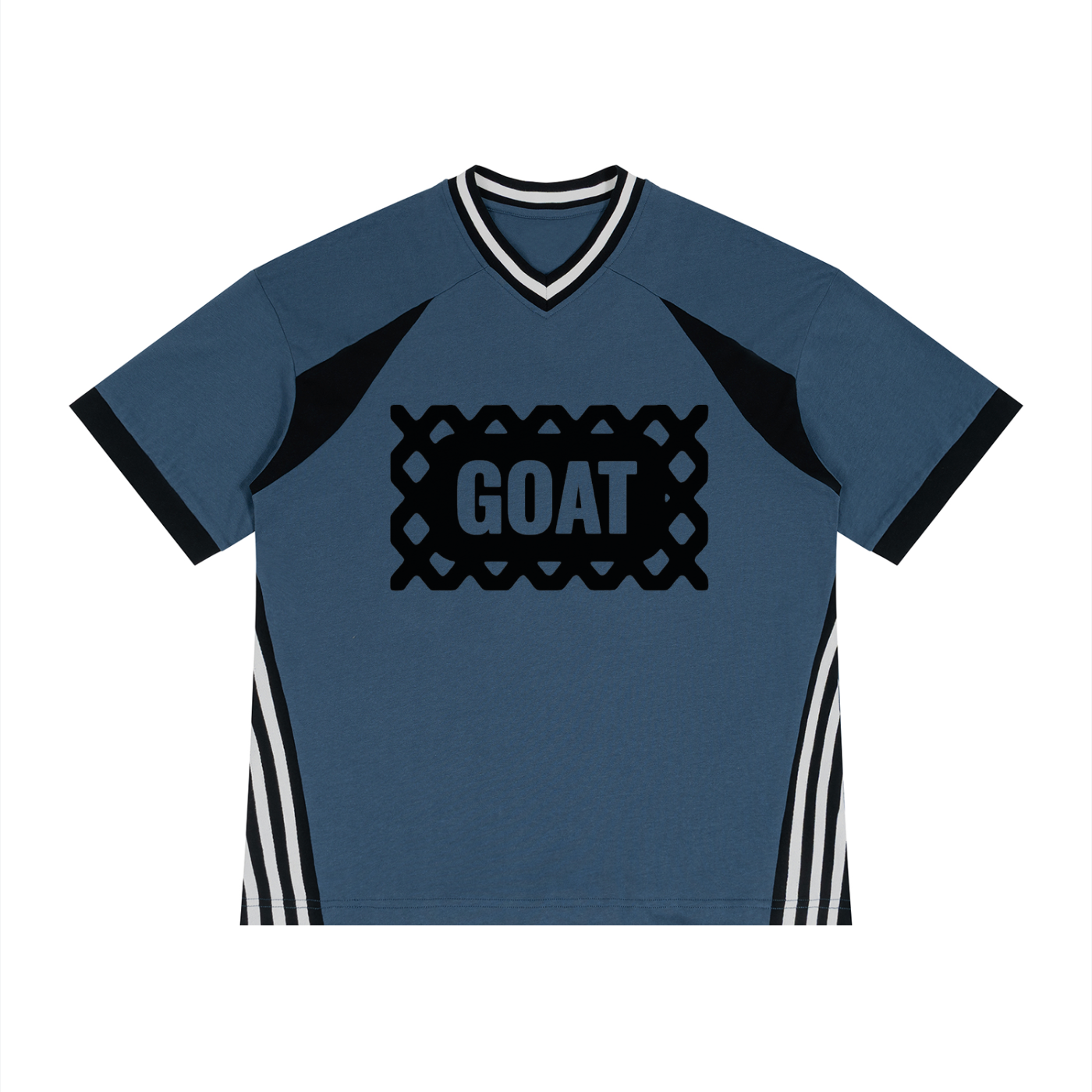 Unisex Color Block V-Neck Jersey