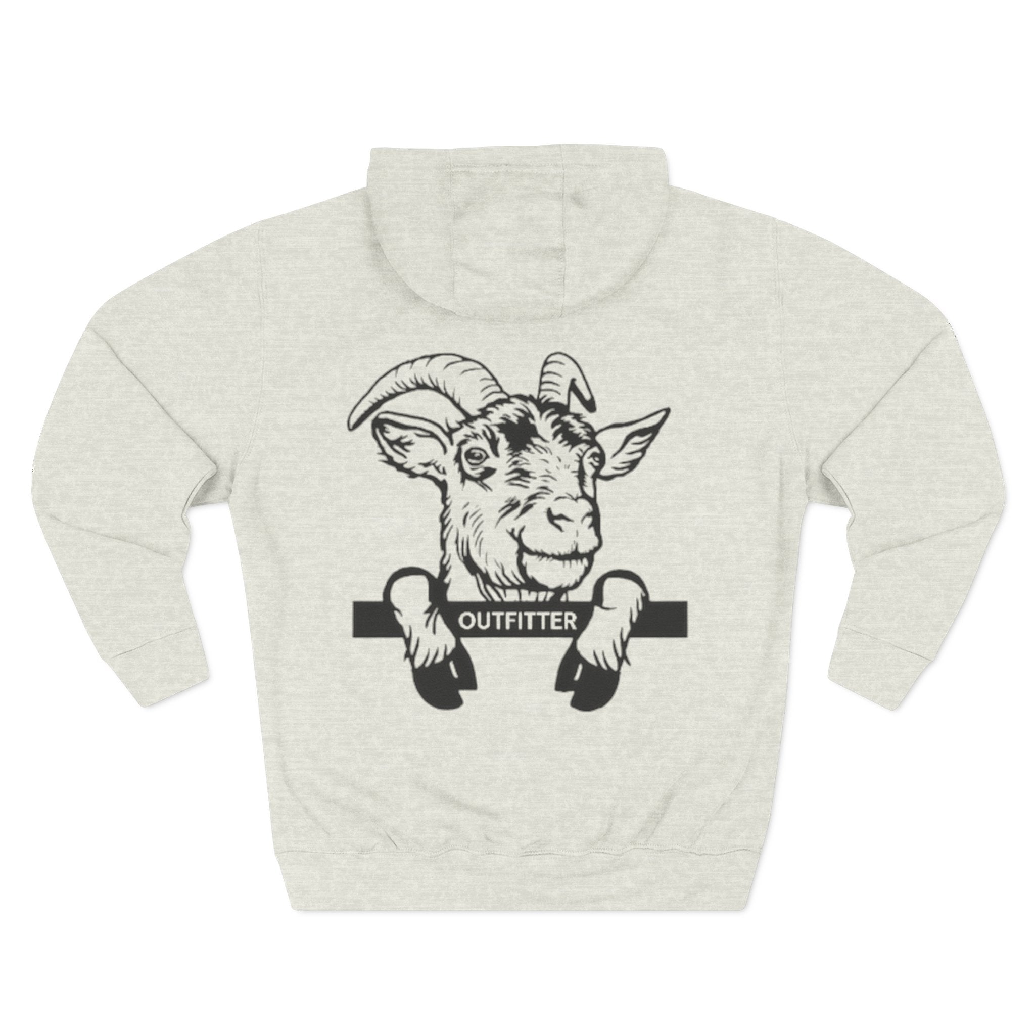 Three-Panel Fleece Hoodie