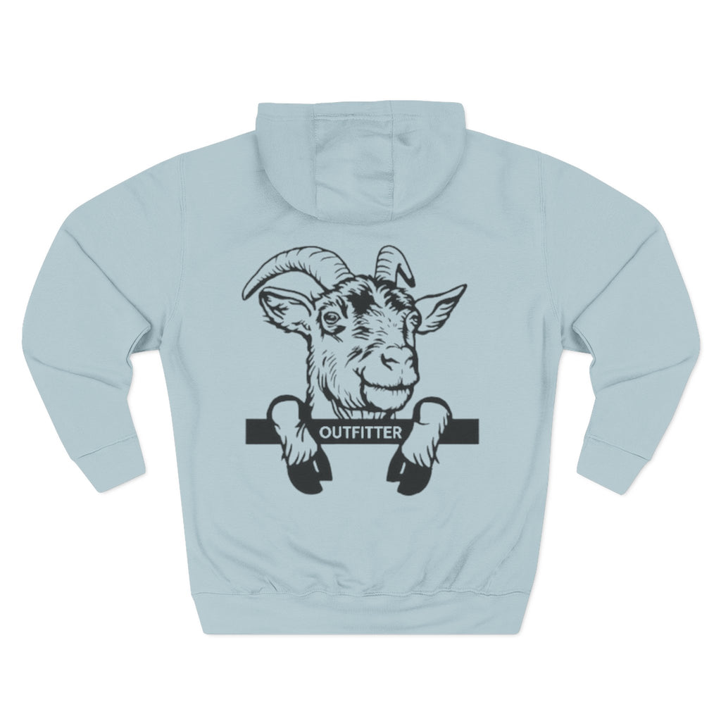 Three-Panel Fleece Hoodie