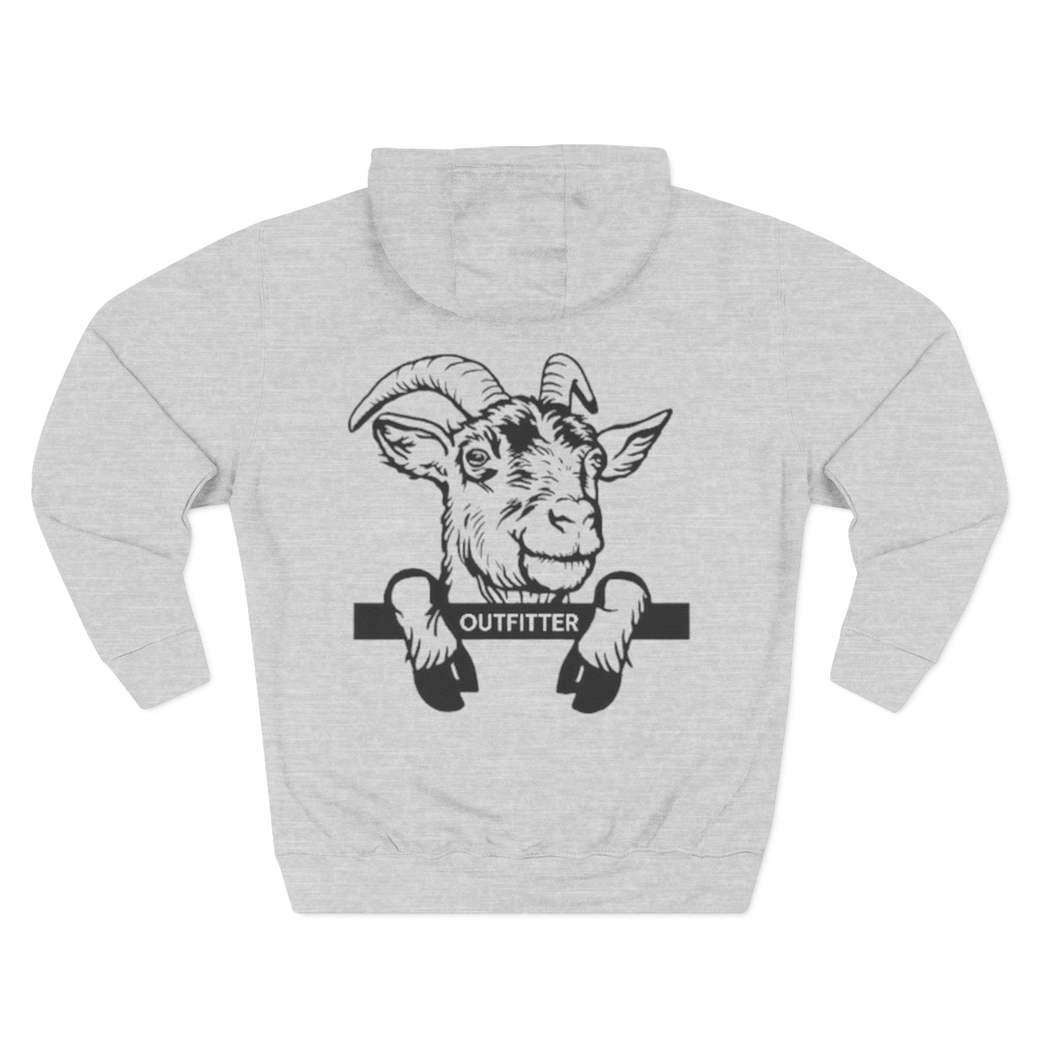 Three-Panel Fleece Hoodie