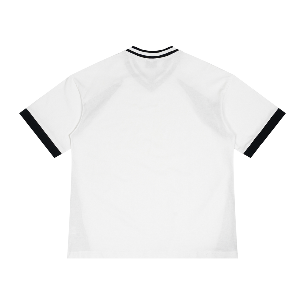 Unisex Color Block V-Neck Jersey