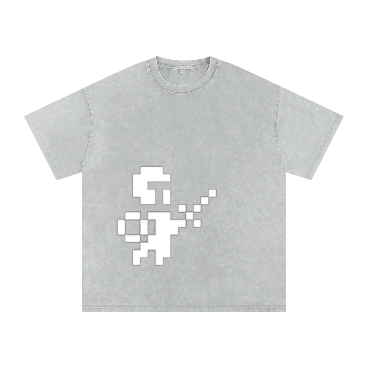 Snow Washed Oversized Cotton T-Shirt